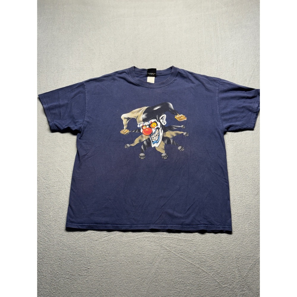 Harley-Davidson Smoky Mountain TN Jester T-Shirt Mens XL Navy Blue Graphic Tee